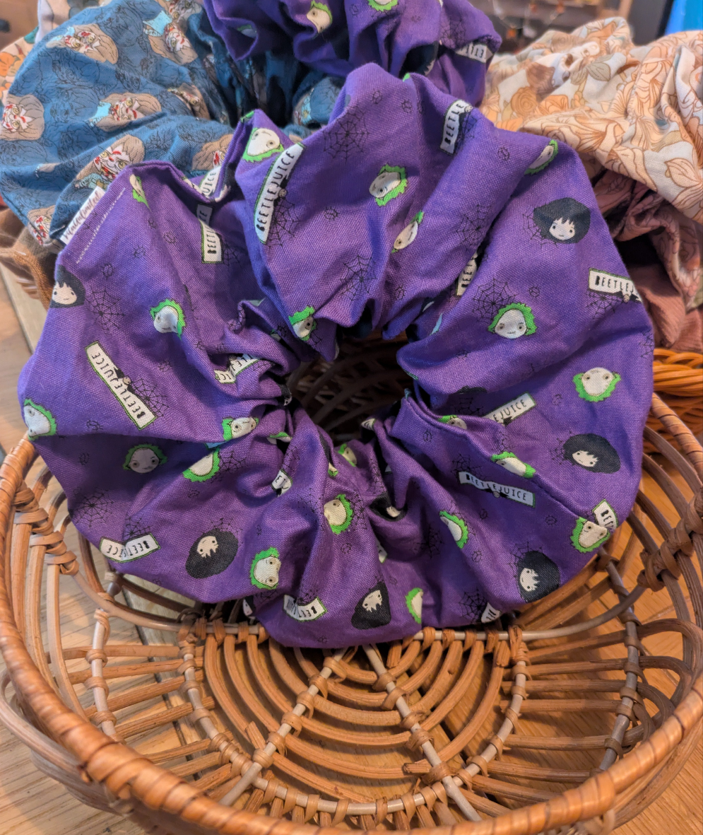 XL Autumn/Halloween Scrunchies/Bun Toppers