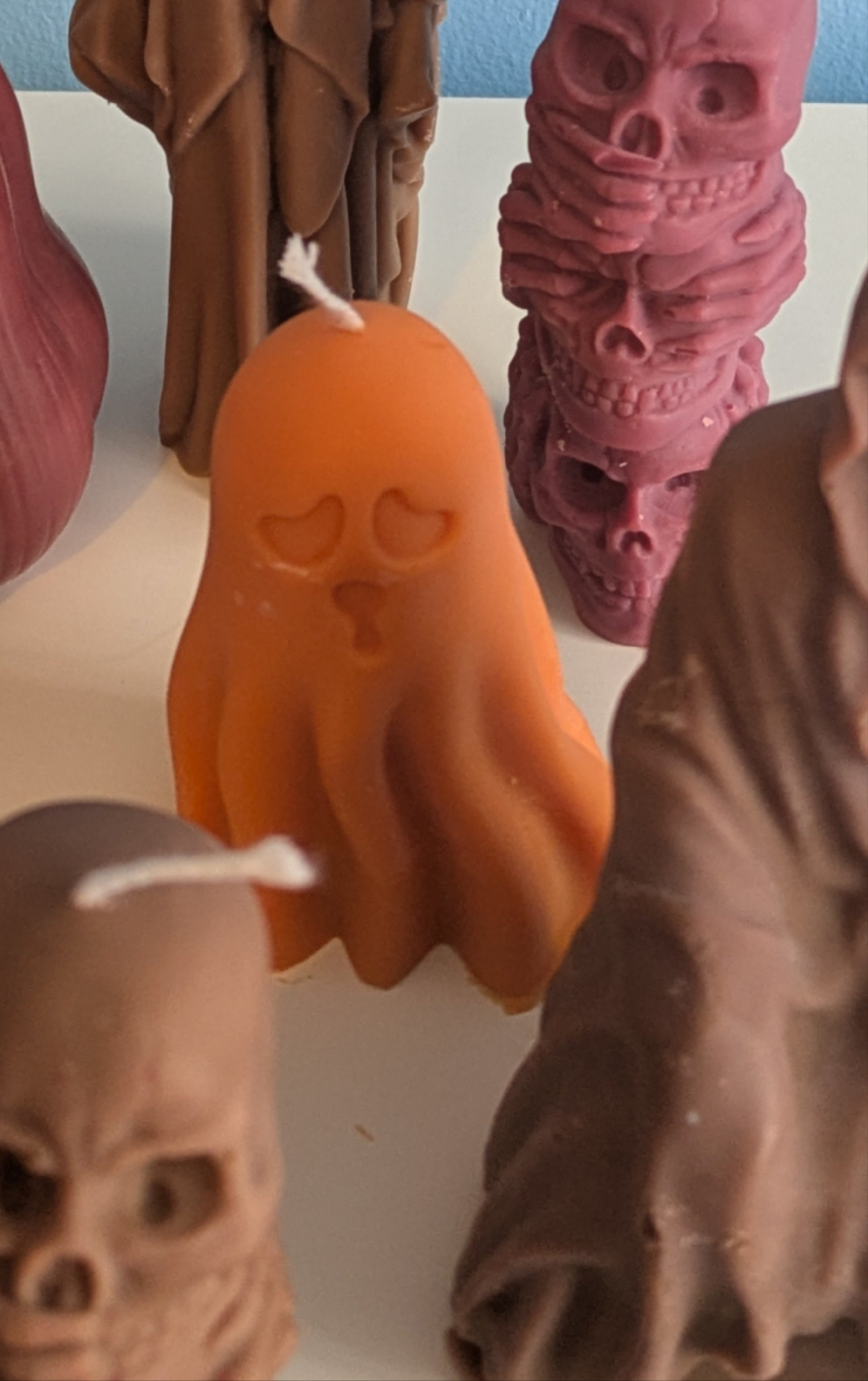 Upcycled wax - Autumn Halloween Candles
