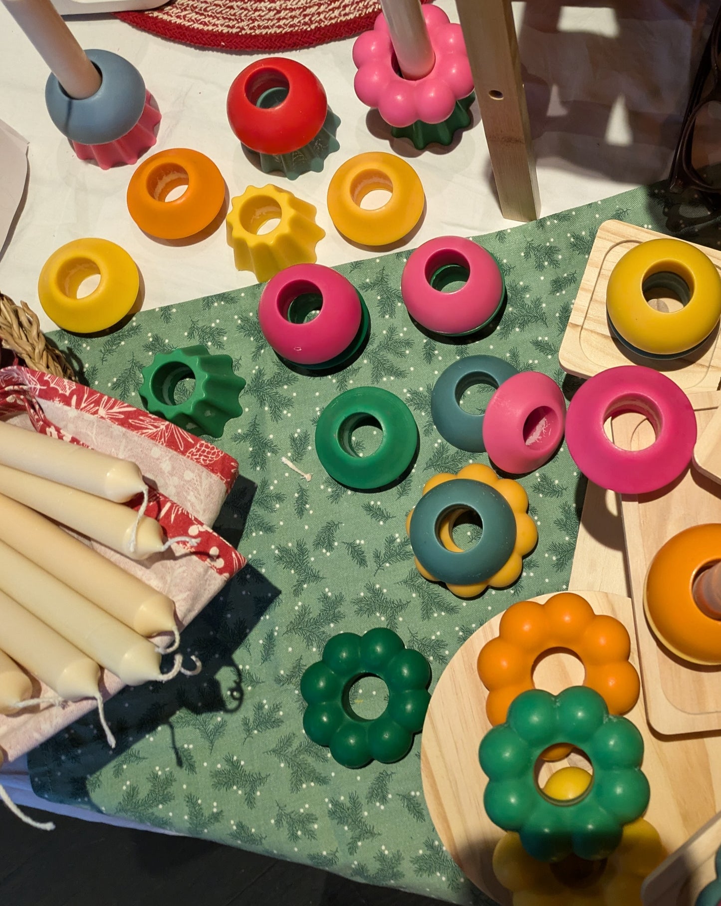 Stackable wax blocks for Pillar Candle - non scented
