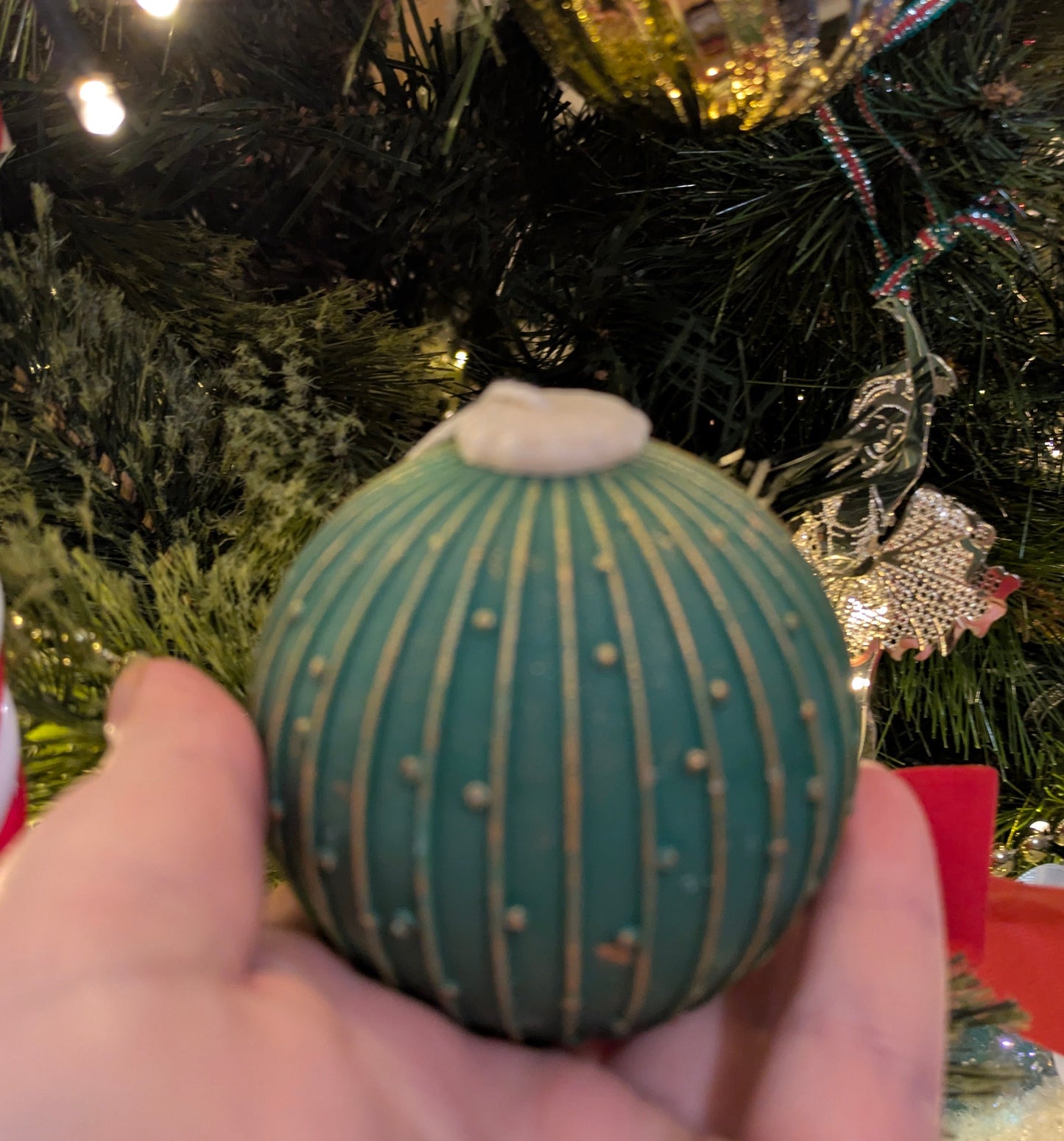 Christmas Vintage Bauble Candles - Gold Dust - VitaUnlimited