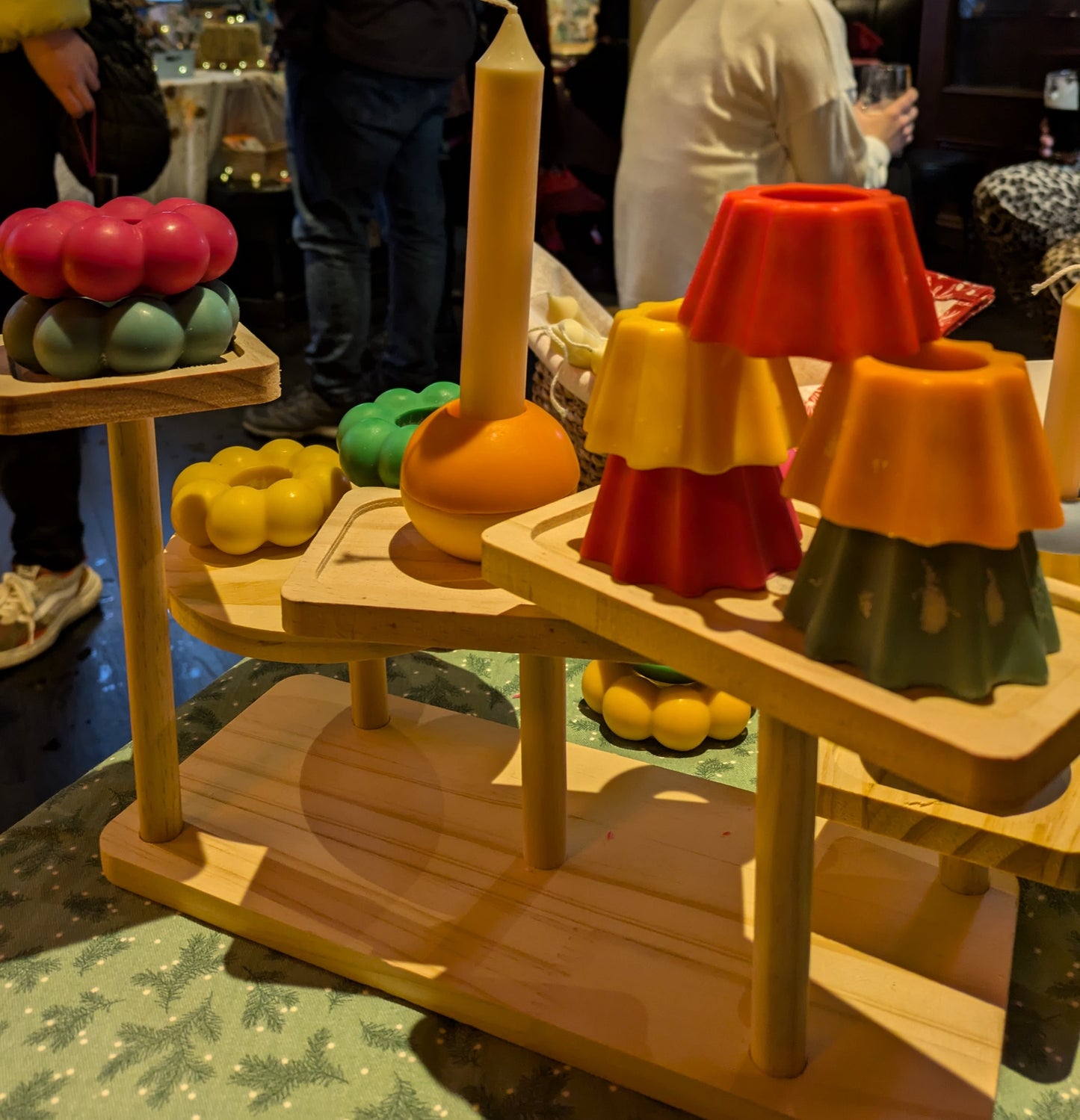 Stackable wax blocks for Pillar Candle - non scented