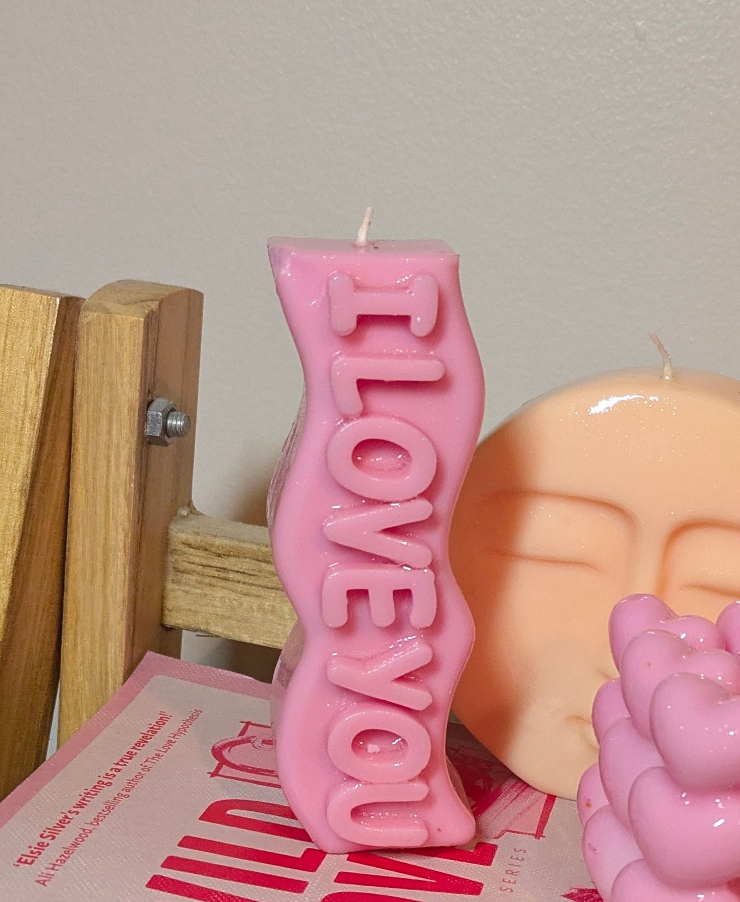 Gloss Love Pillar Candle - Valentine's Collection (chipped) - VitaUnlimited