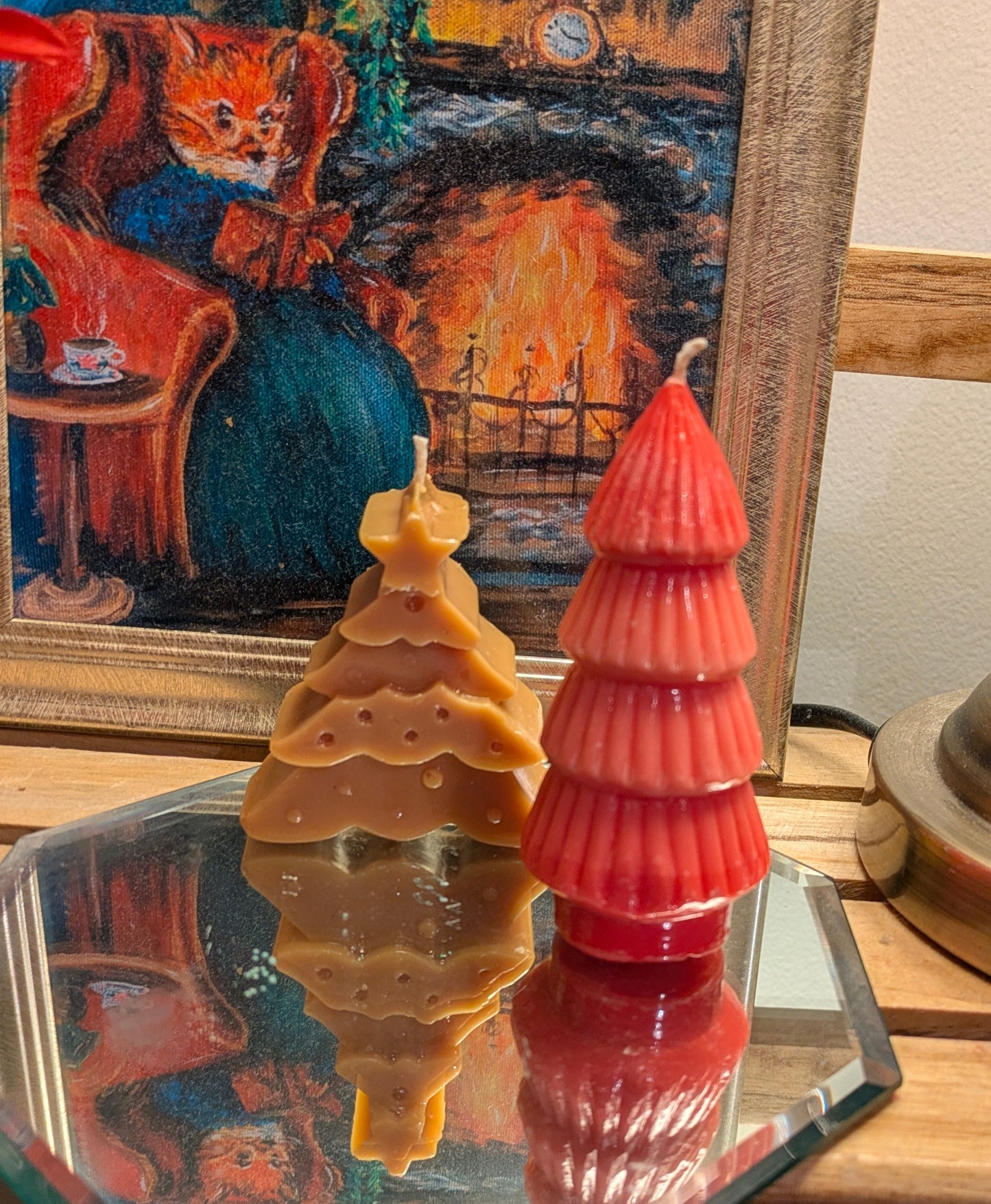 Gloss Finish Christmas Tree Candle – Pink (Trial Batch)