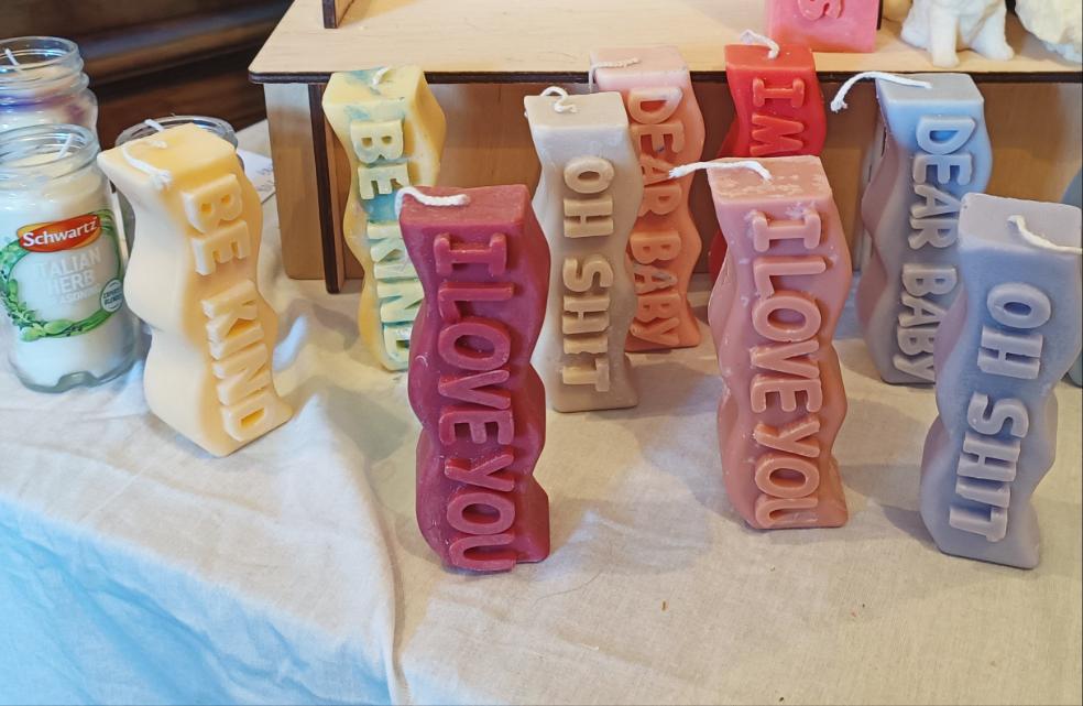 Slogan Candles / Sayings Candles