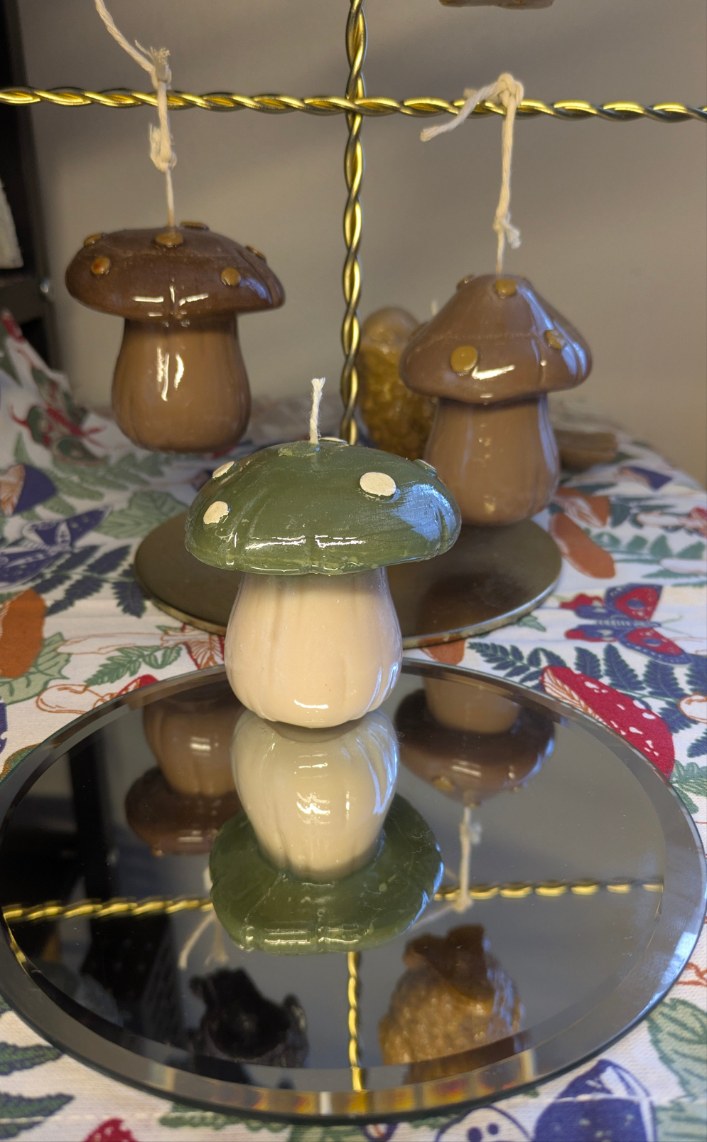 Small Green Mushroom - Gloss Candle - VitaUnlimited