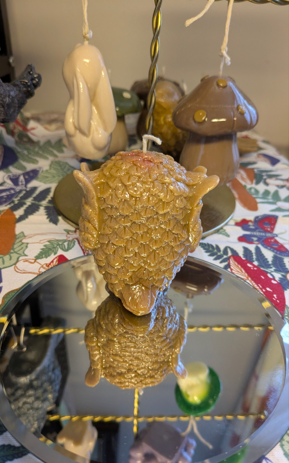 Watchful Brown Owl - Gloss Candle - VitaUnlimited