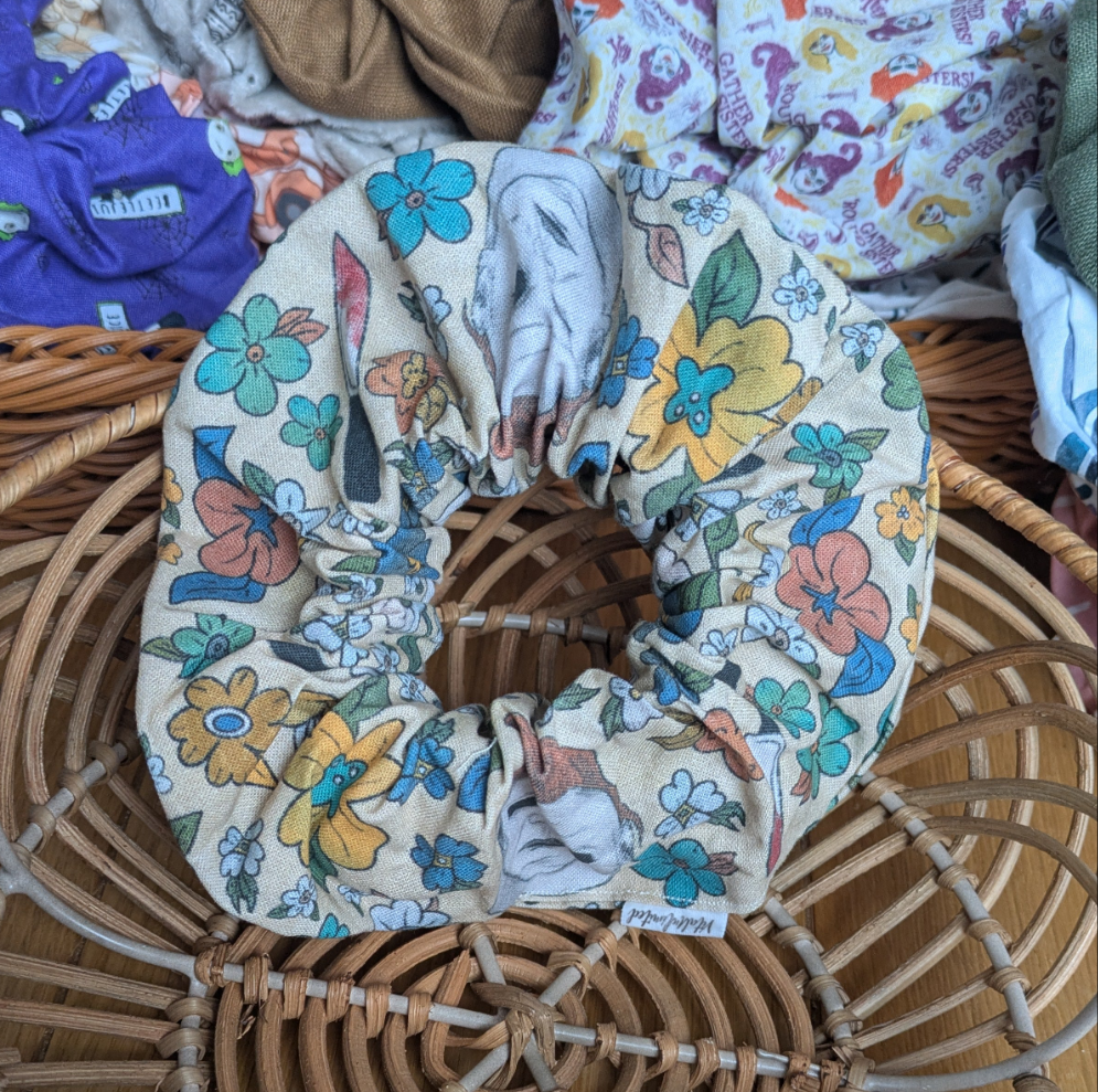 XL Autumn/Halloween Scrunchies/Bun Toppers