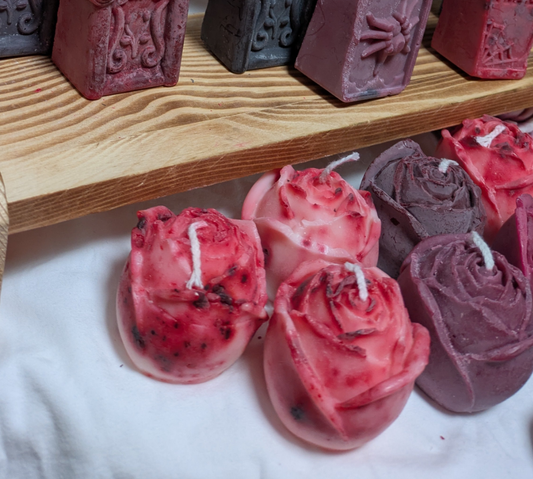 Painted Roses - Statement Candle Decor