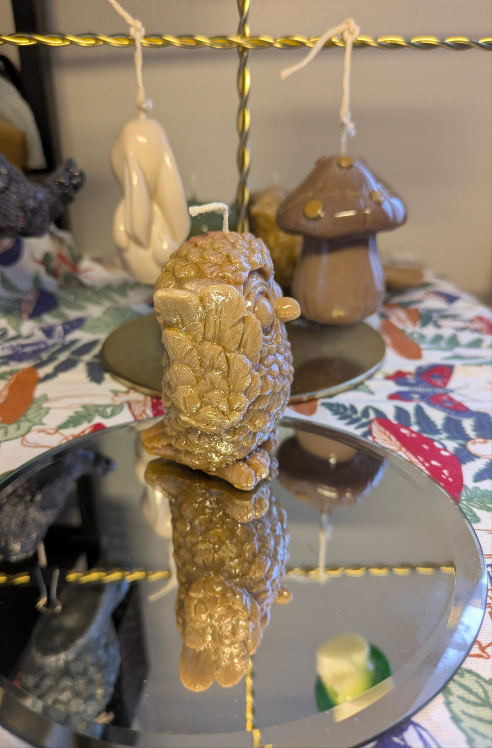 Watchful Brown Owl - Gloss Candle - VitaUnlimited