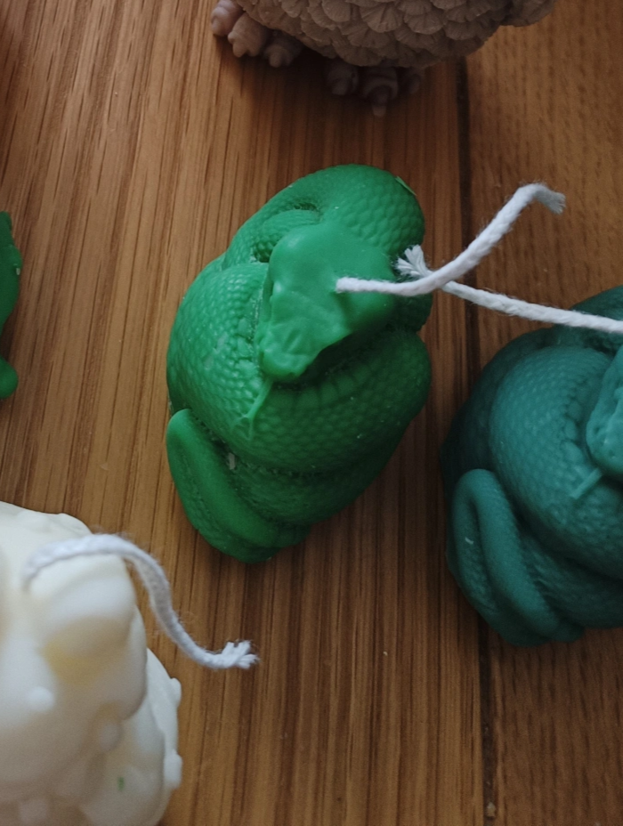 Coiled Snake Candles