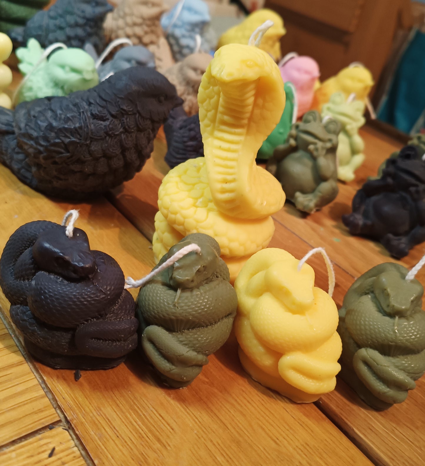 Coiled Snake Candles