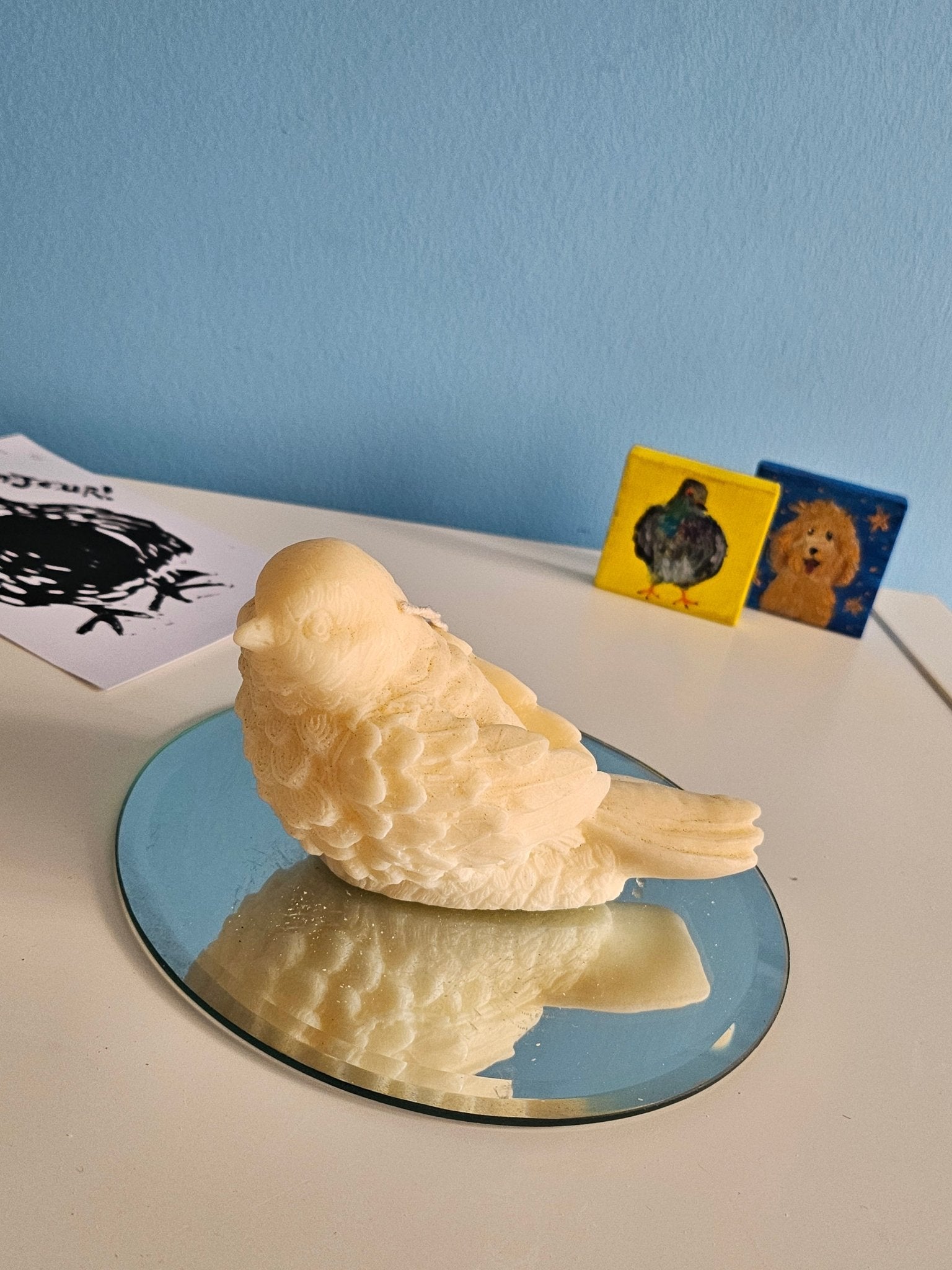 Large Yellow Bird Candle - VitaUnlimited