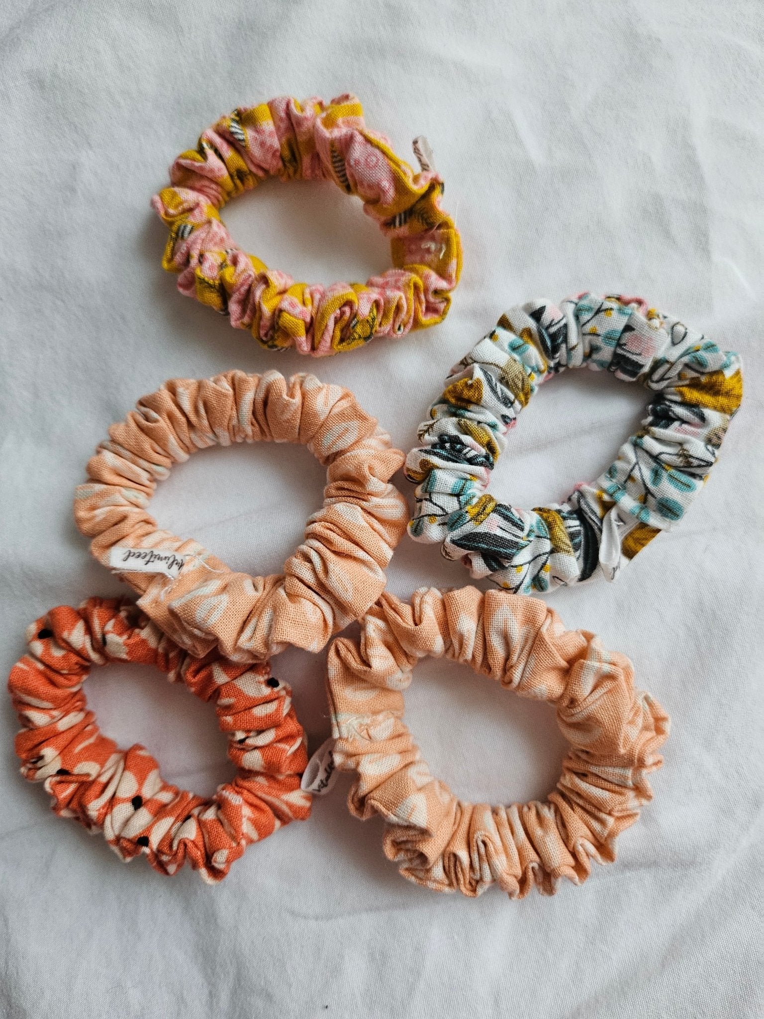 Mini Thin Elastic Patterned Scrunchies - VitaUnlimited