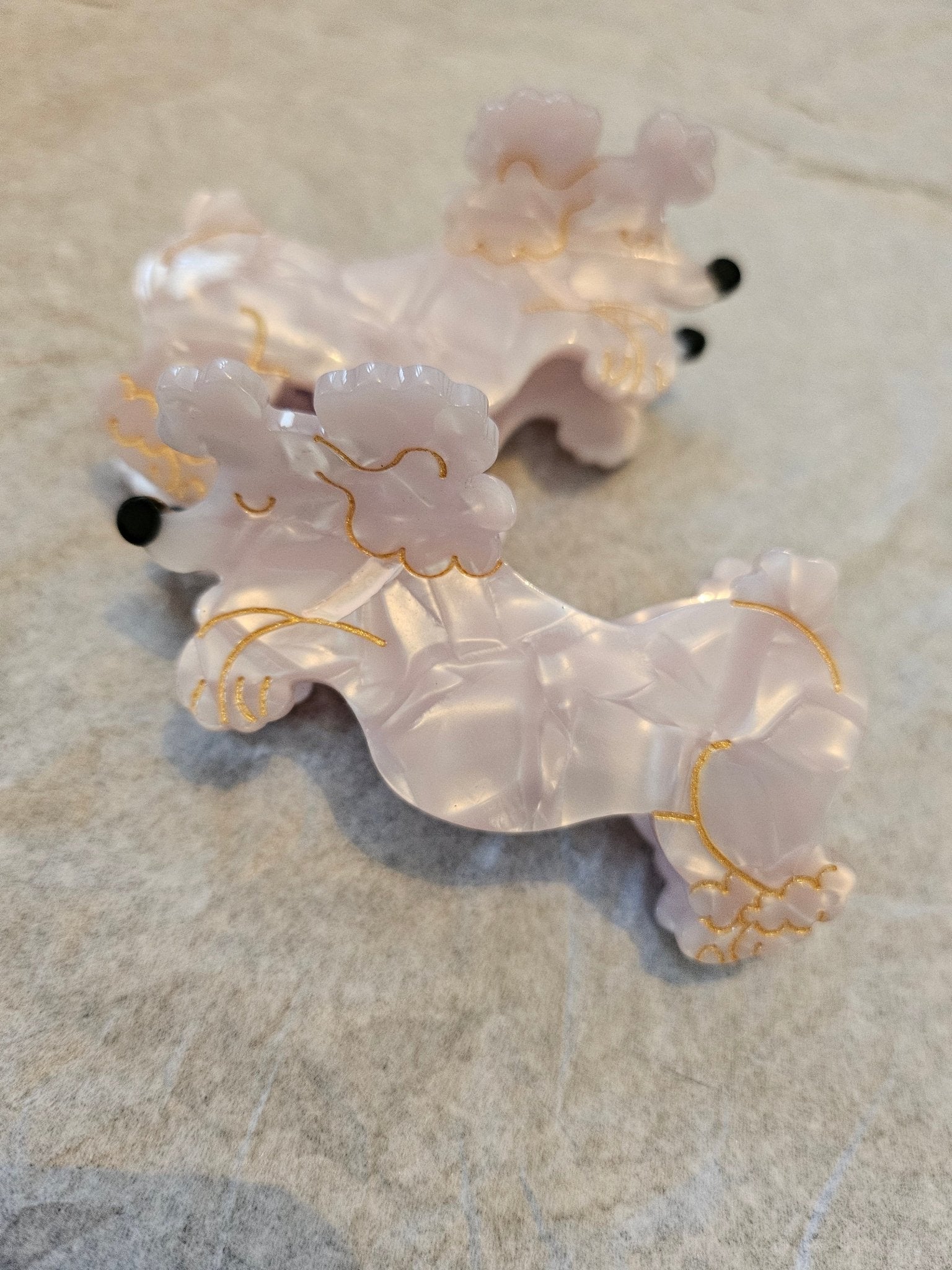 Poodle Marble Hair Claw -limited- - VitaUnlimited