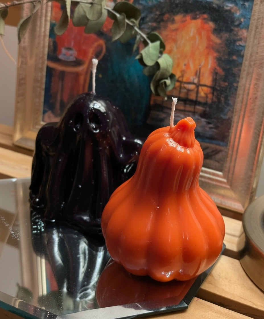 Gloss Finish Gourd Candle – Orange (Trial Batch) - VitaUnlimited