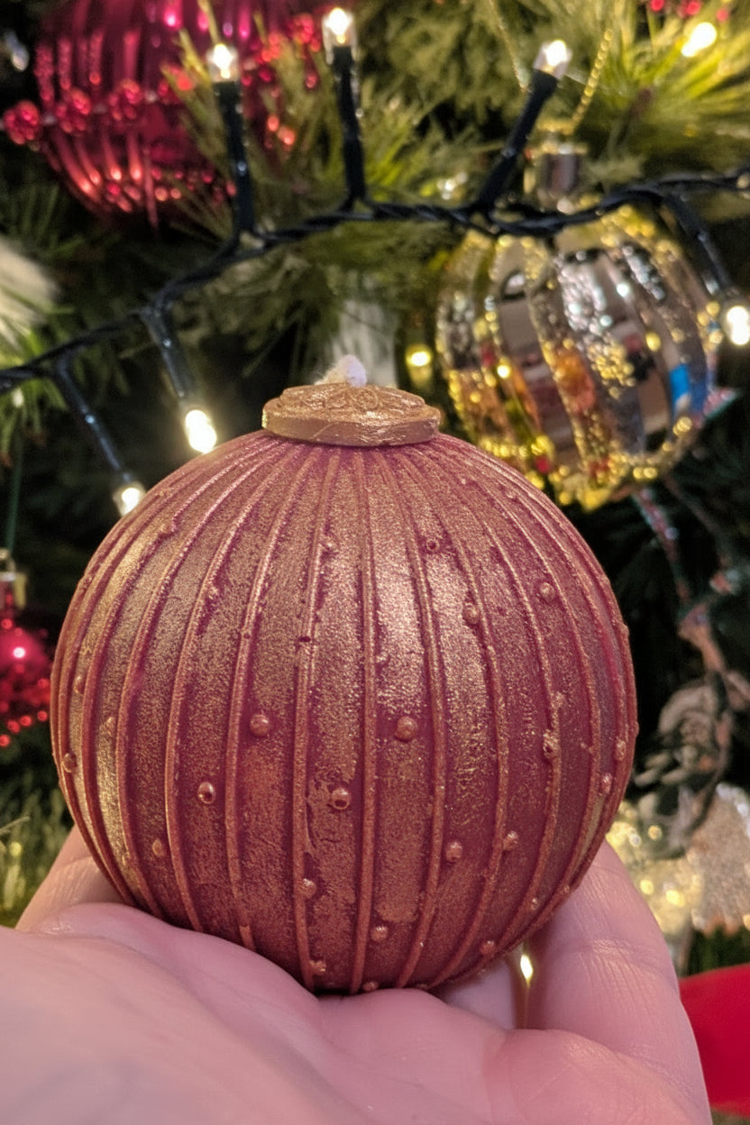 Christmas Vintage Bauble Candles - Gold Dust - VitaUnlimited