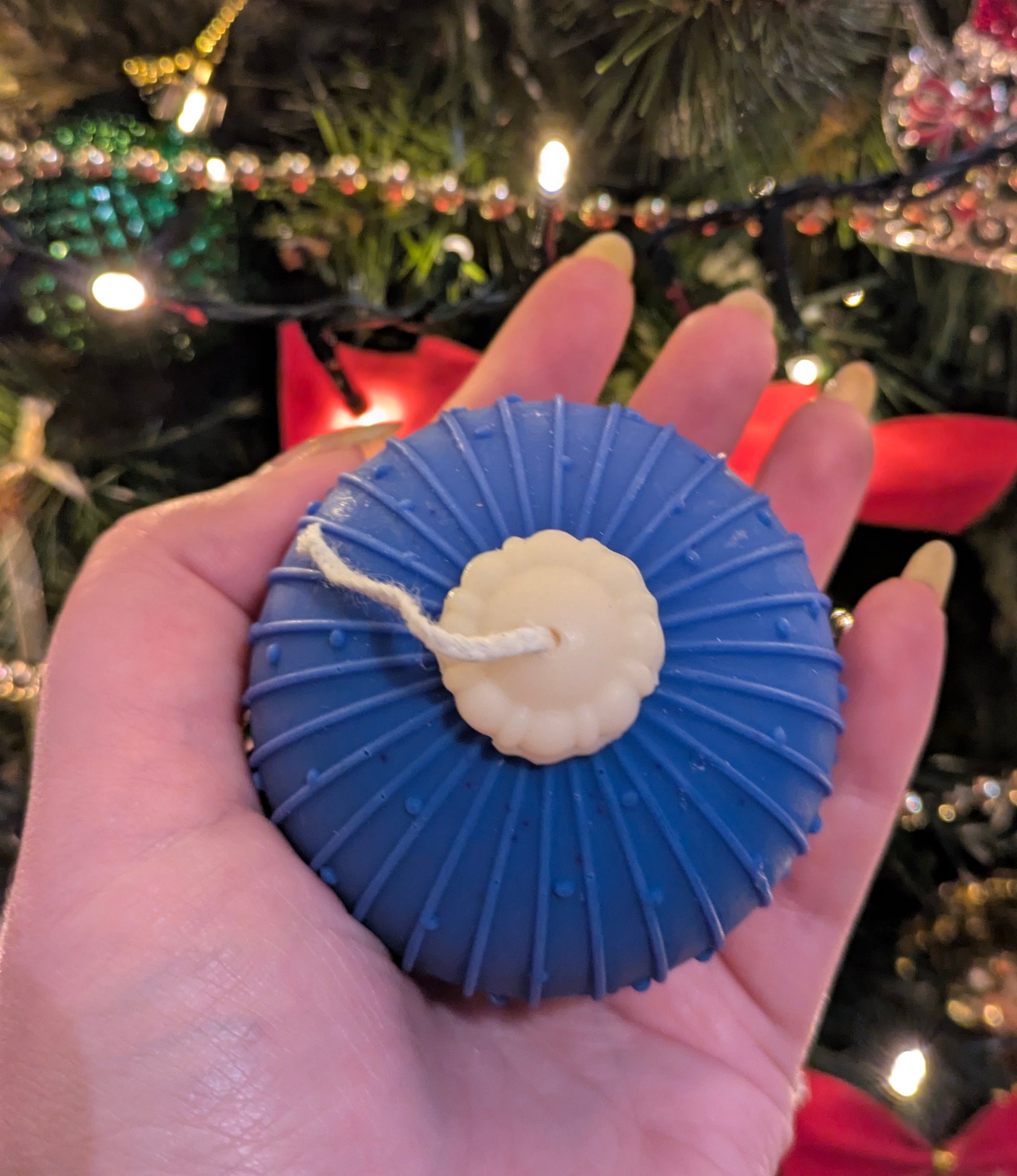 Christmas Vintage Bauble Candles - Icy - VitaUnlimited