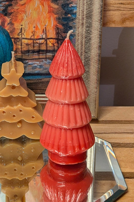 Gloss Finish Christmas Tree Candle – Pink (Trial Batch)