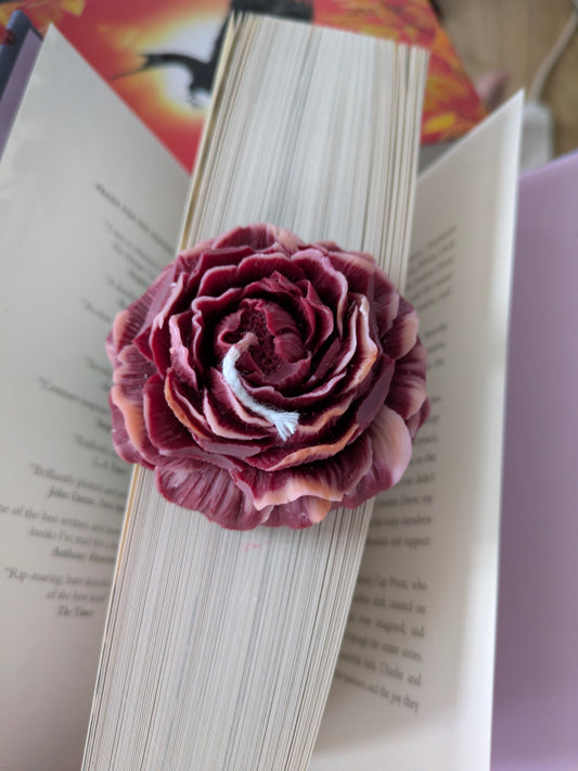 Wine Peony Rose Candle