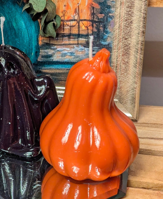 Gloss Finish Gourd Candle – Orange (Trial Batch) - VitaUnlimited