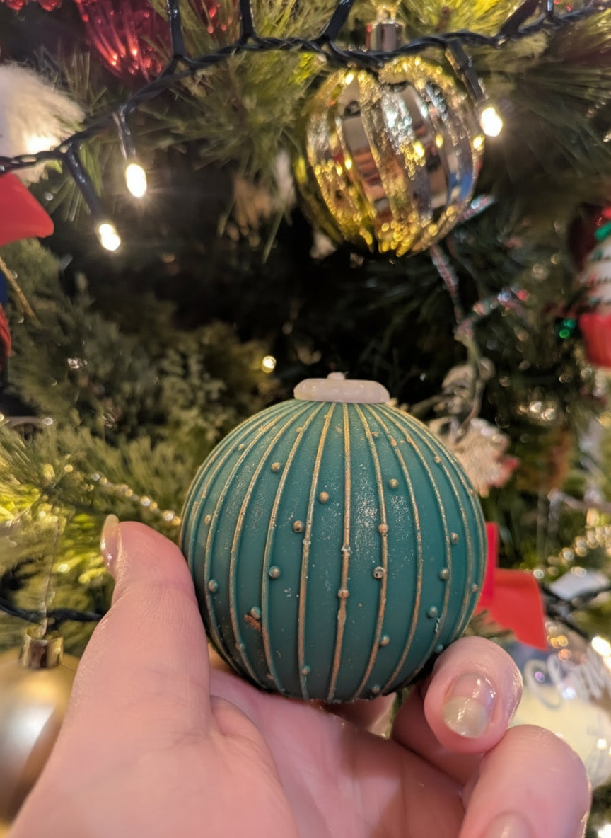 Christmas Vintage Bauble Candles - Gold Dust - VitaUnlimited