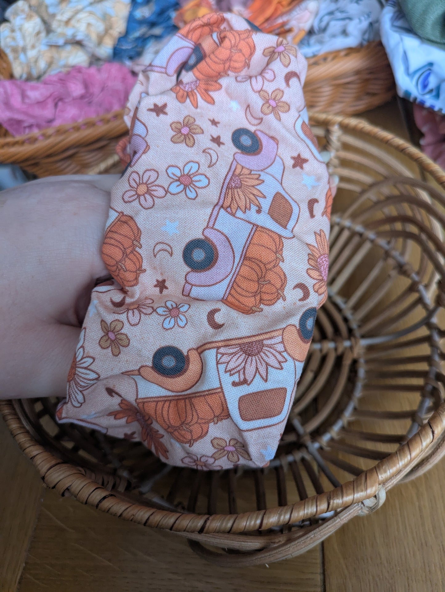 XL Autumn/Halloween Scrunchies/Bun Toppers