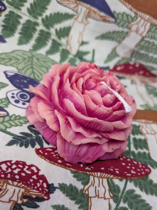 Pink Peony Rose Candle