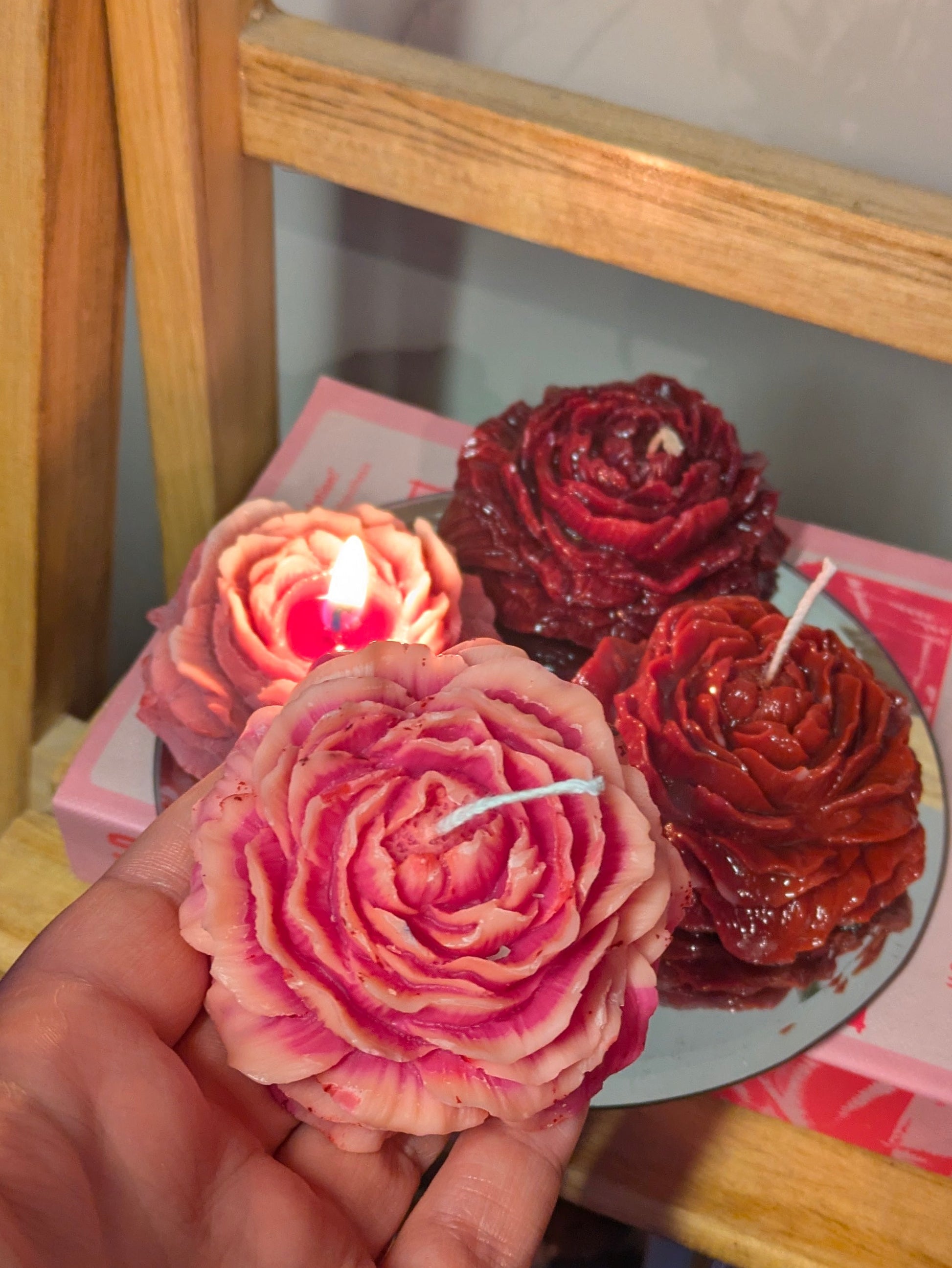 Peony Candles - Valentine's Collection - VitaUnlimited