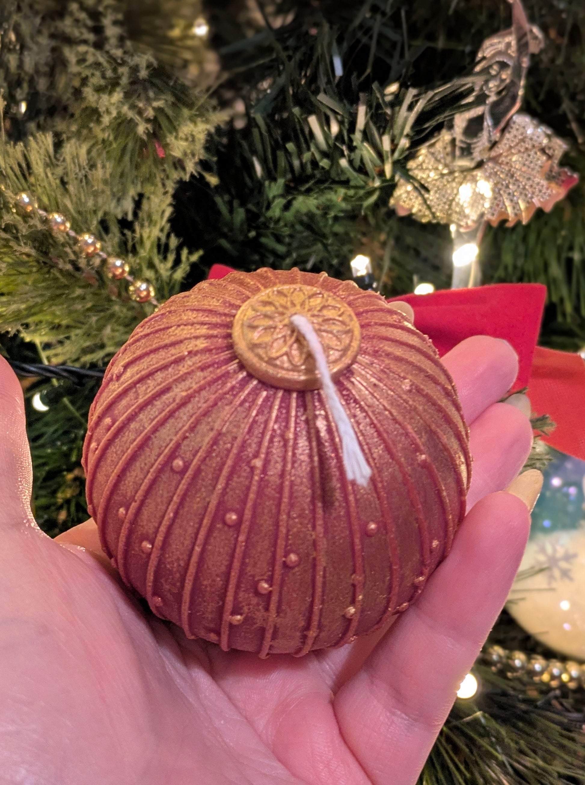 Christmas Vintage Bauble Candles - Gold Dust - VitaUnlimited