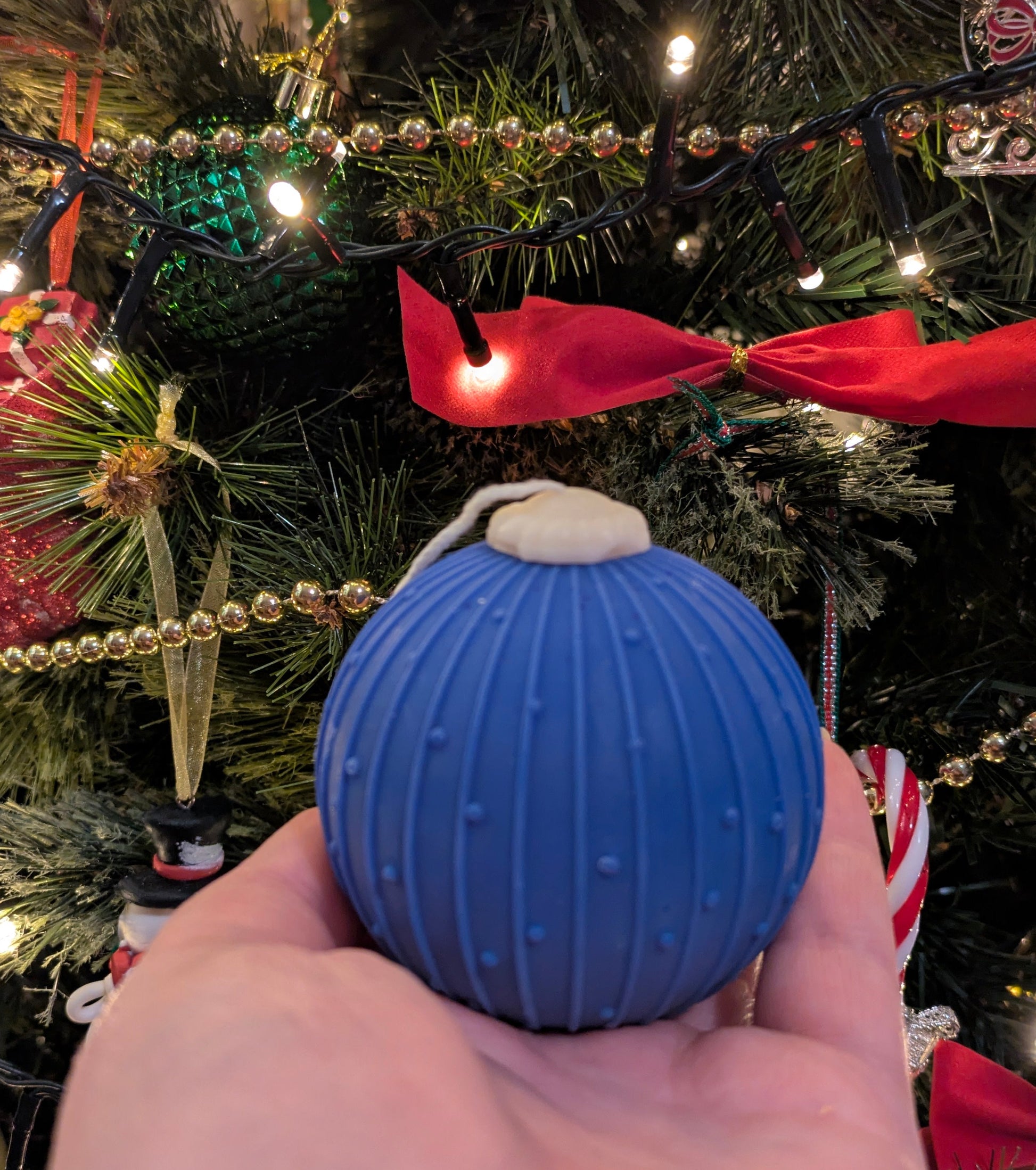 Christmas Vintage Bauble Candles - Icy - VitaUnlimited