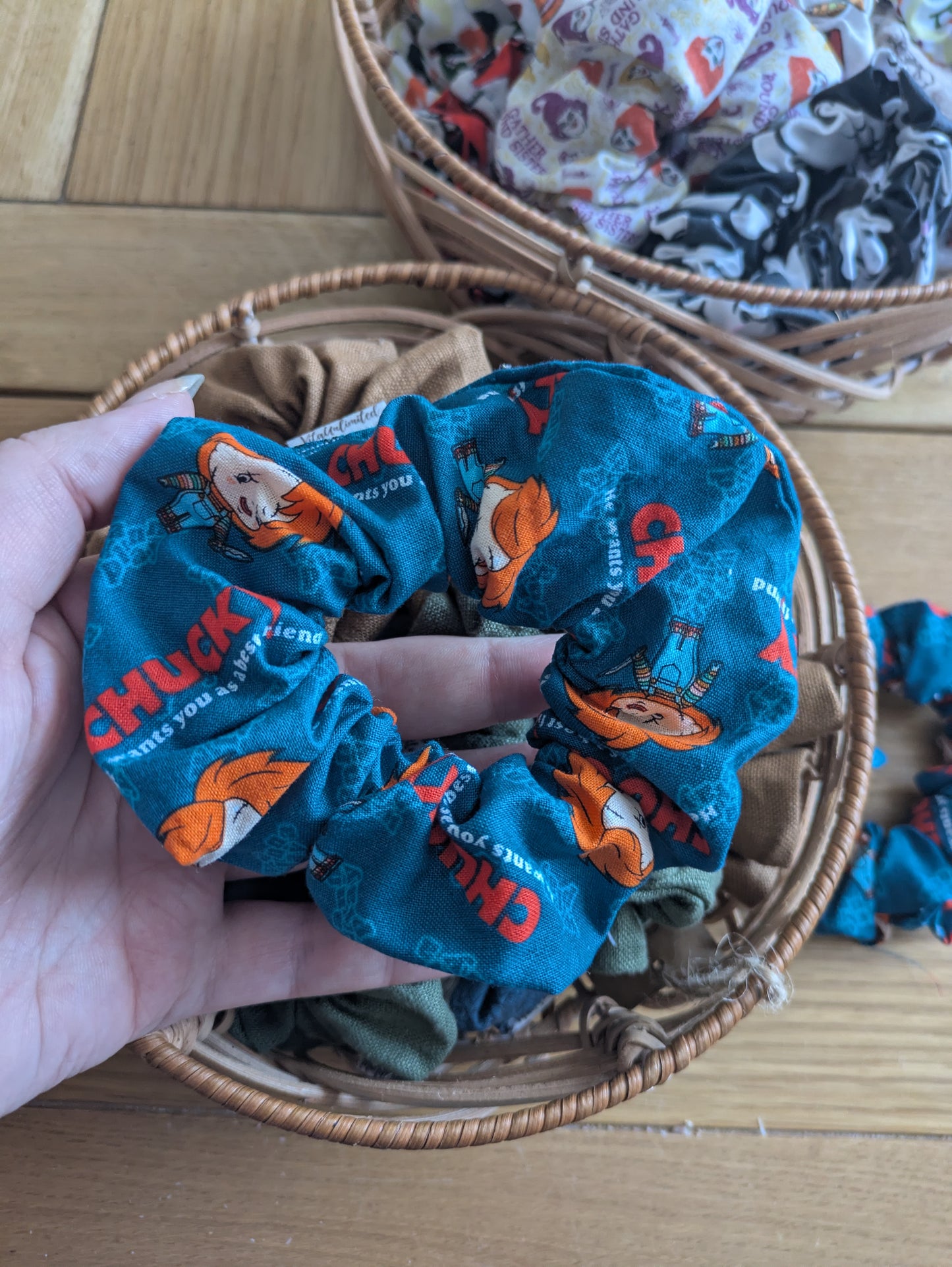 Autumnal / Halloween Horror Hair Scrunchies