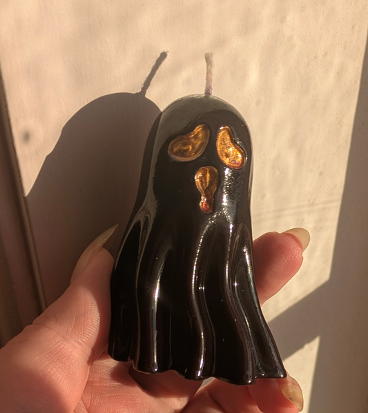 Black Heart Eye Ghost - Gloss Candle