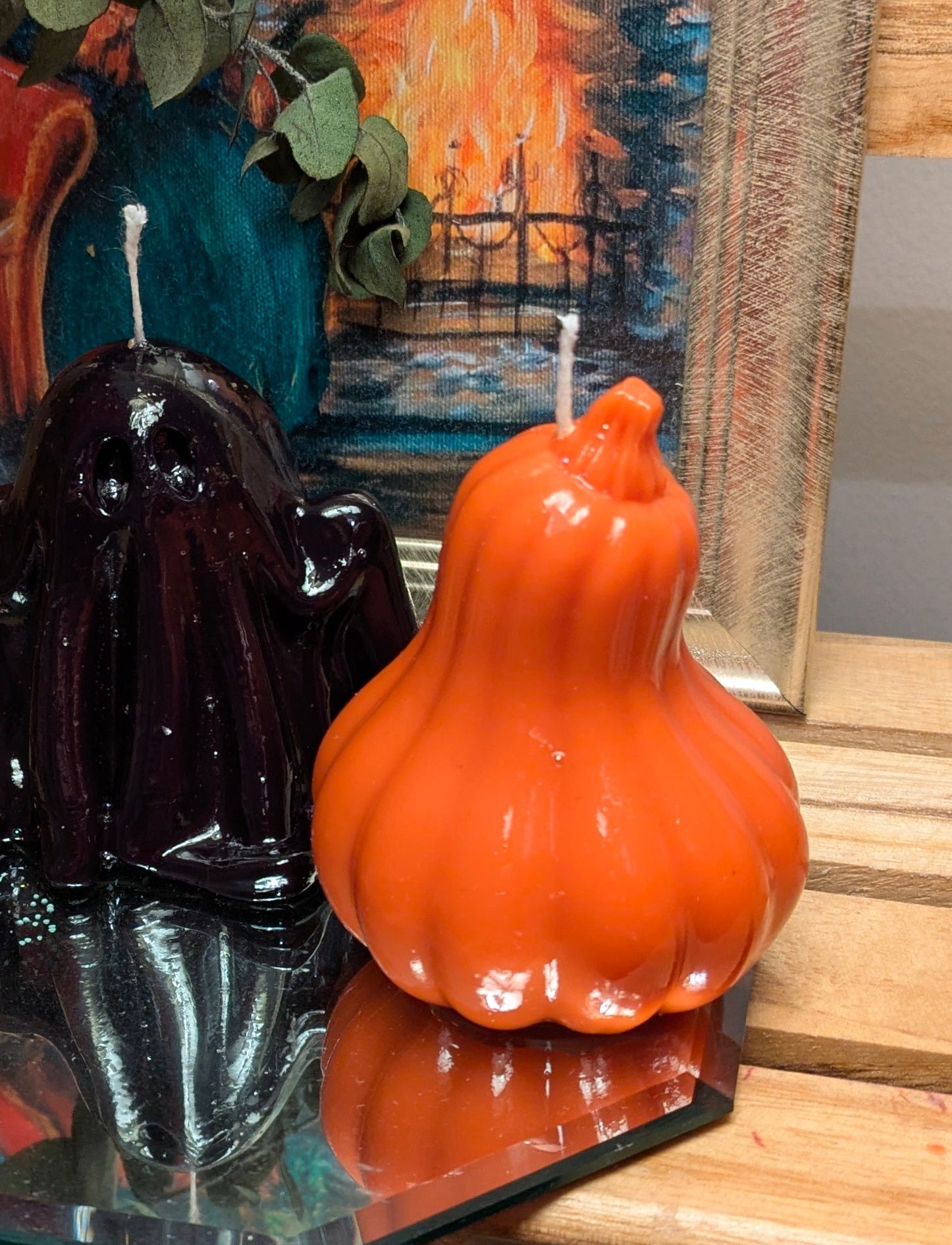 Gloss Finish Gourd Candle – Orange (Trial Batch) - VitaUnlimited