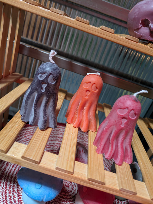 Frosted Heart Eye Ghosts - Statement Candle Decor