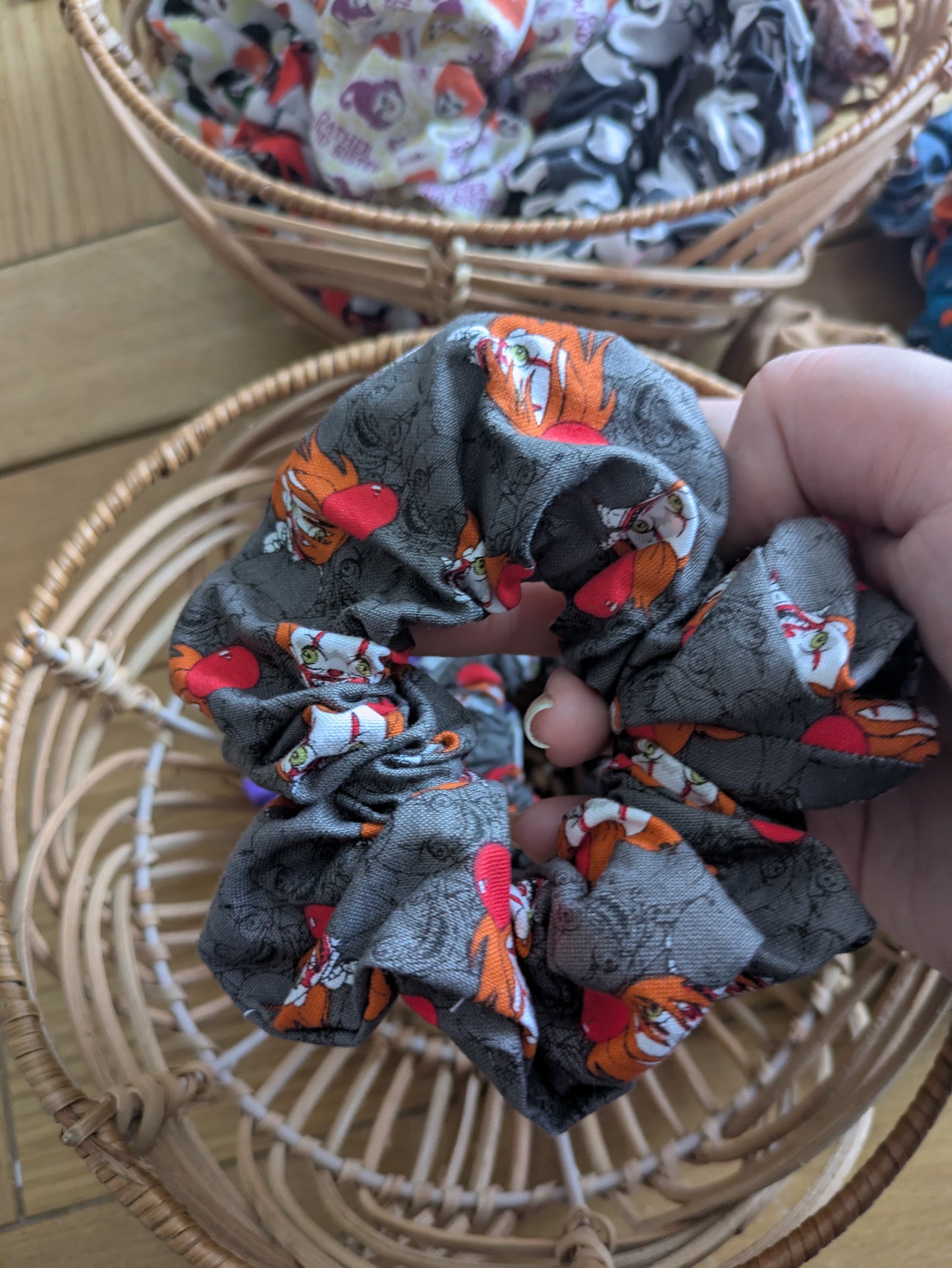 Autumnal / Halloween Horror Hair Scrunchies