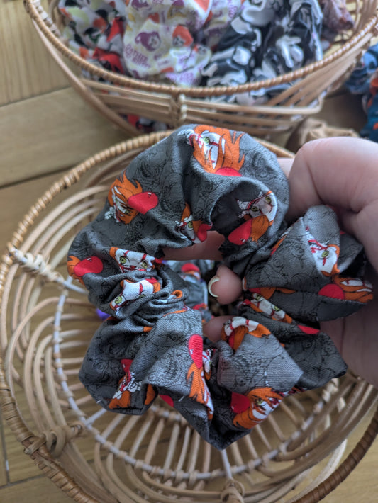 Autumnal / Halloween Horror Hair Scrunchies
