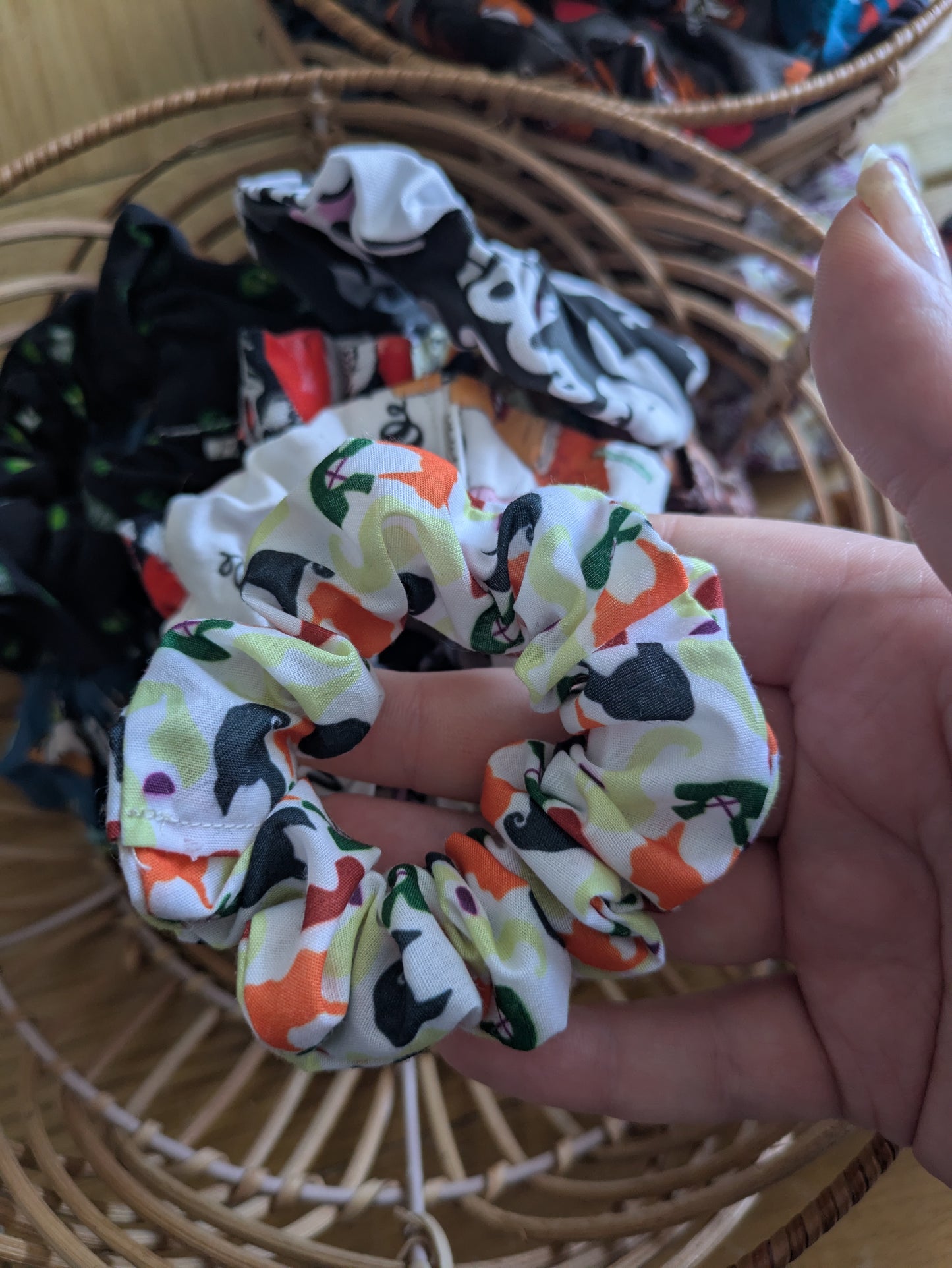 Autumn Halloween Hair Scrunchies - Sale