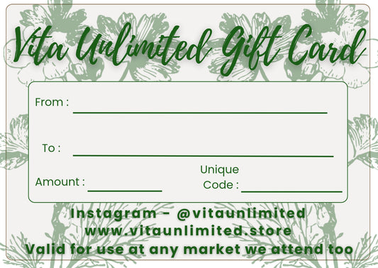VitaUnlimited Gift Card