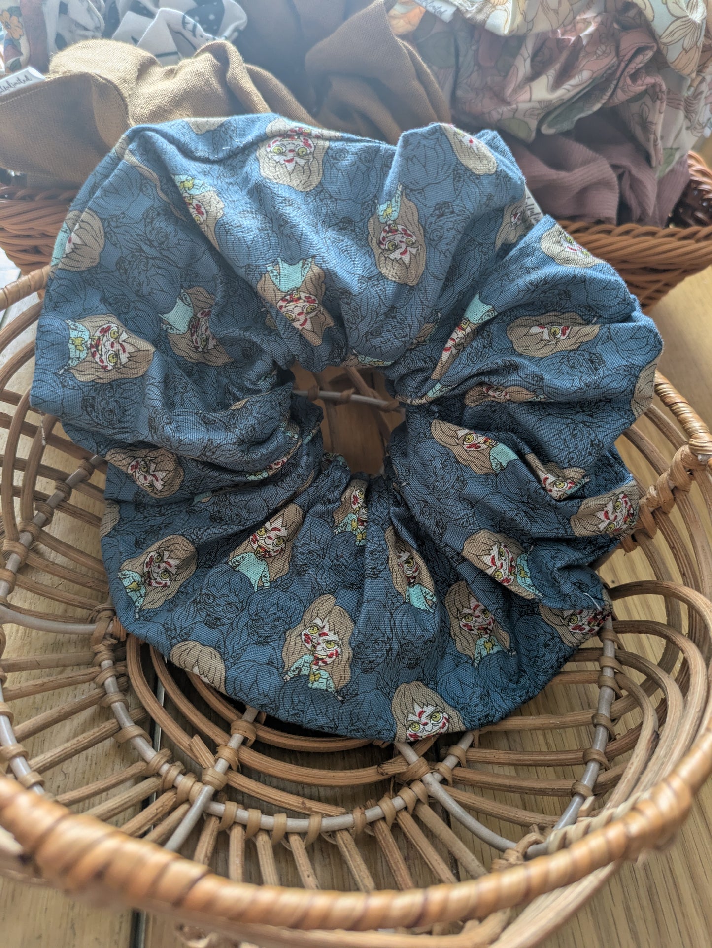 XL Autumn/Halloween Scrunchies/Bun Toppers