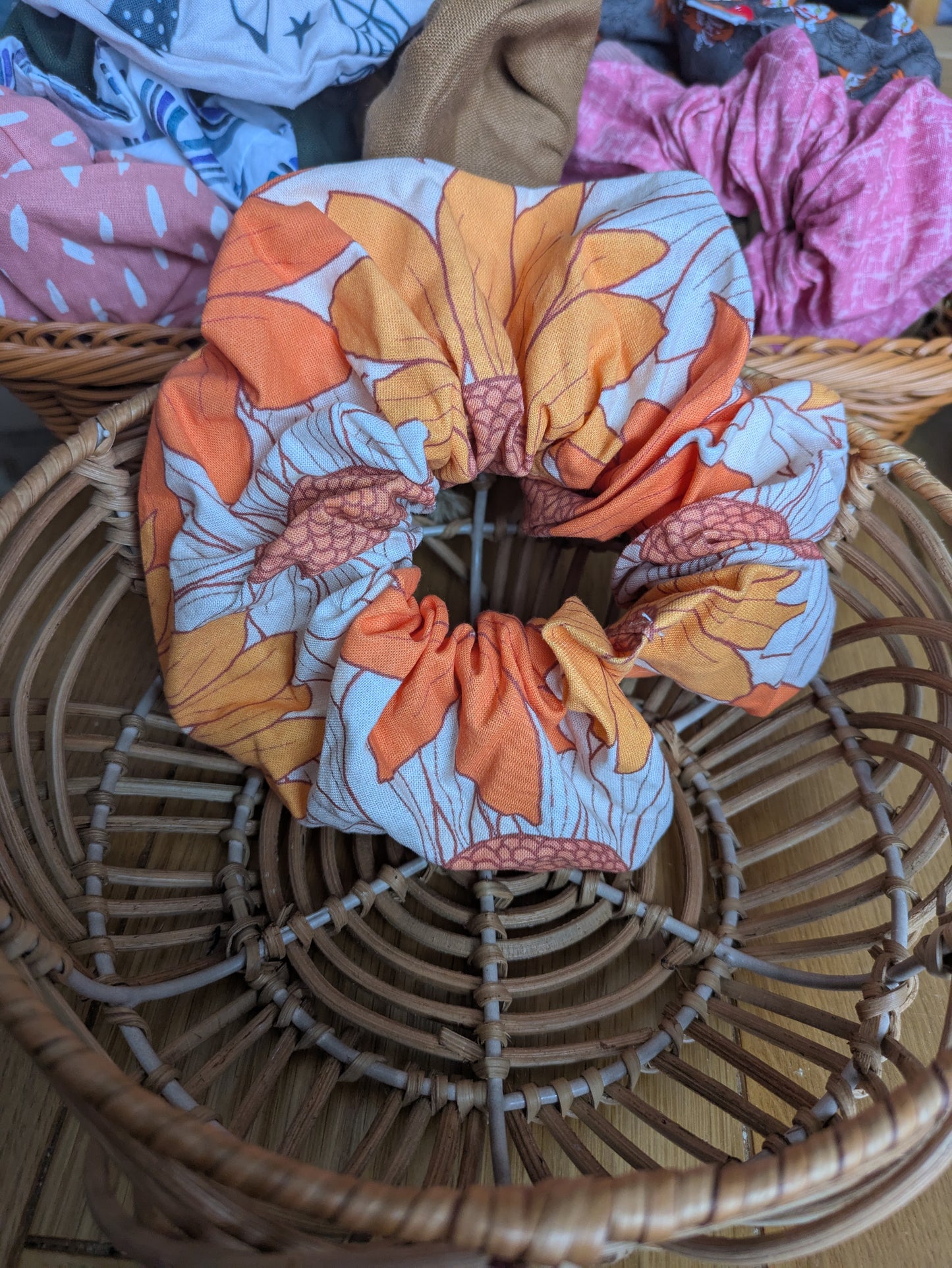 XL Autumn/Halloween Scrunchies/Bun Toppers