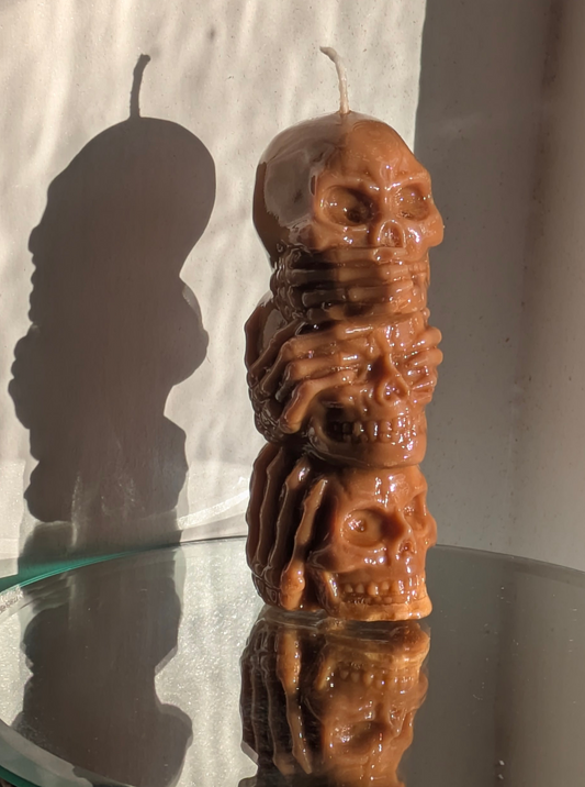 Rust 3 Skull Stack - Gloss Candle