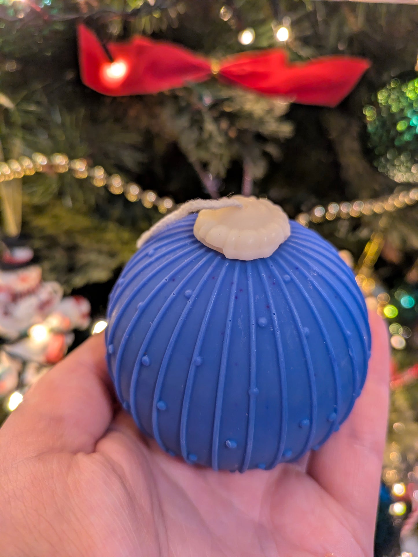 Christmas Vintage Bauble Candles - Icy - VitaUnlimited